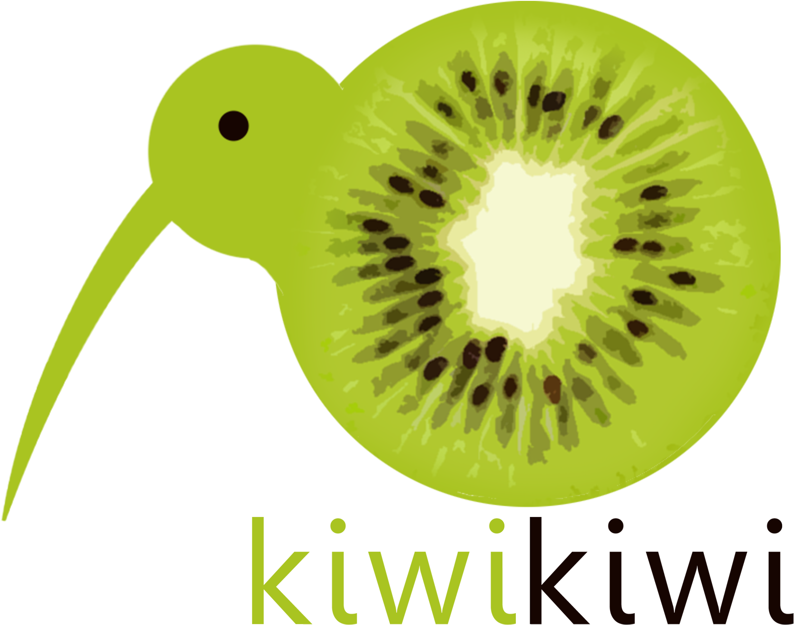 A Kiwi Fruit Cut In Half