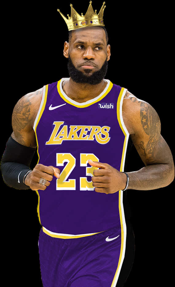 Lebron James With Crown