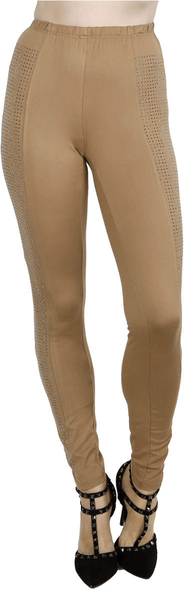 A Person's Legs With Tights