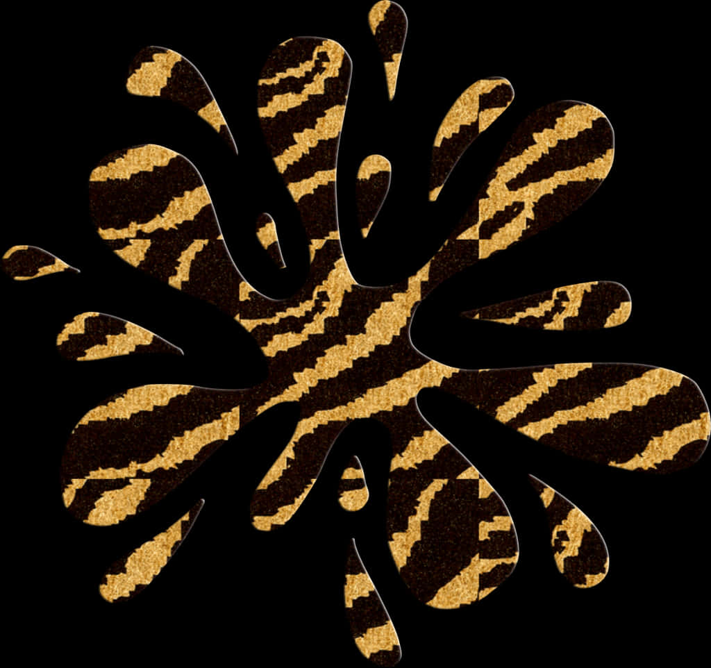 A Black And Gold Blot