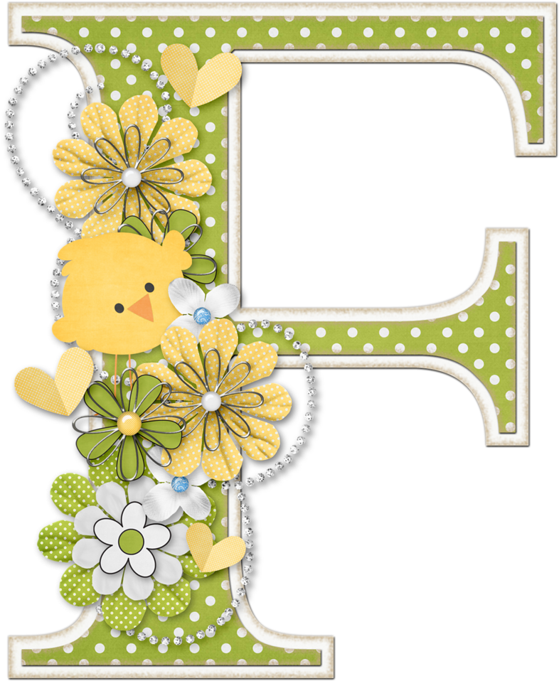 A Letter Decorated With Flowers And Birds