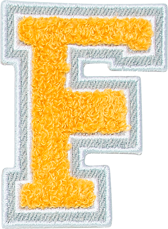 A Letter F Made Of Furry Material