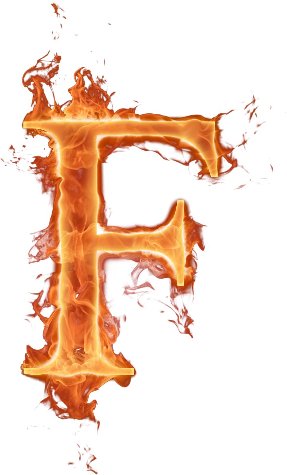 A Letter F In Flames