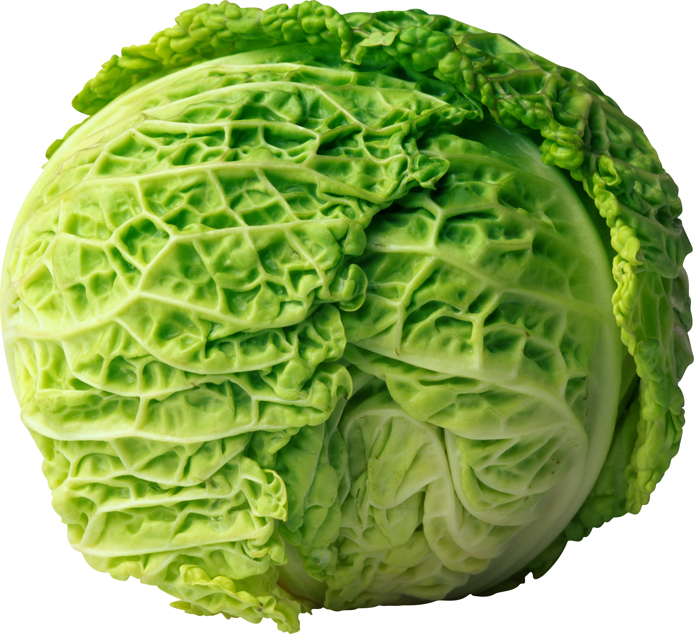 A Head Of Cabbage With A Black Background