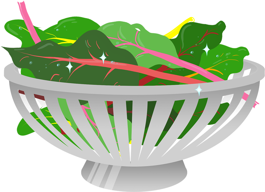 A Bowl Of Green Leaves