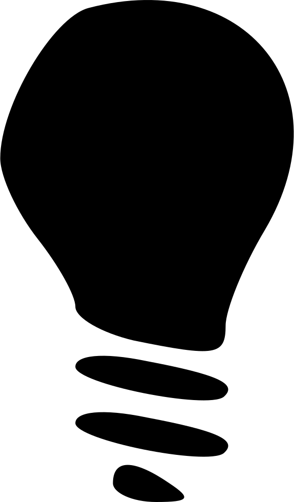 A Black And White Image Of A Light Bulb