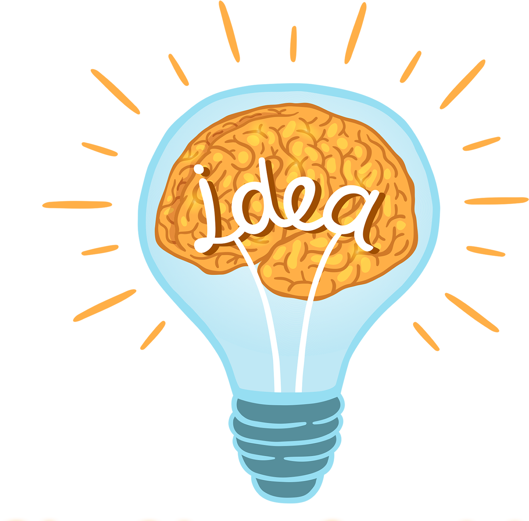 A Light Bulb With A Brain Inside