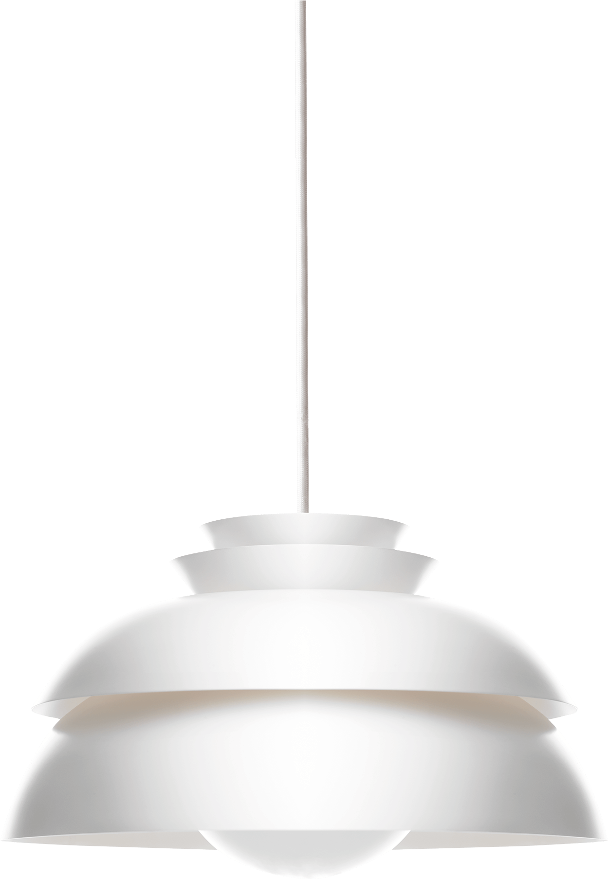 A White Light Fixture With A Black Background