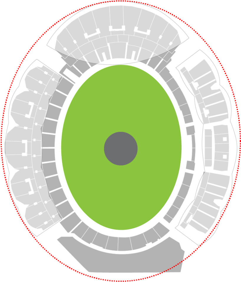 A Map Of A Stadium