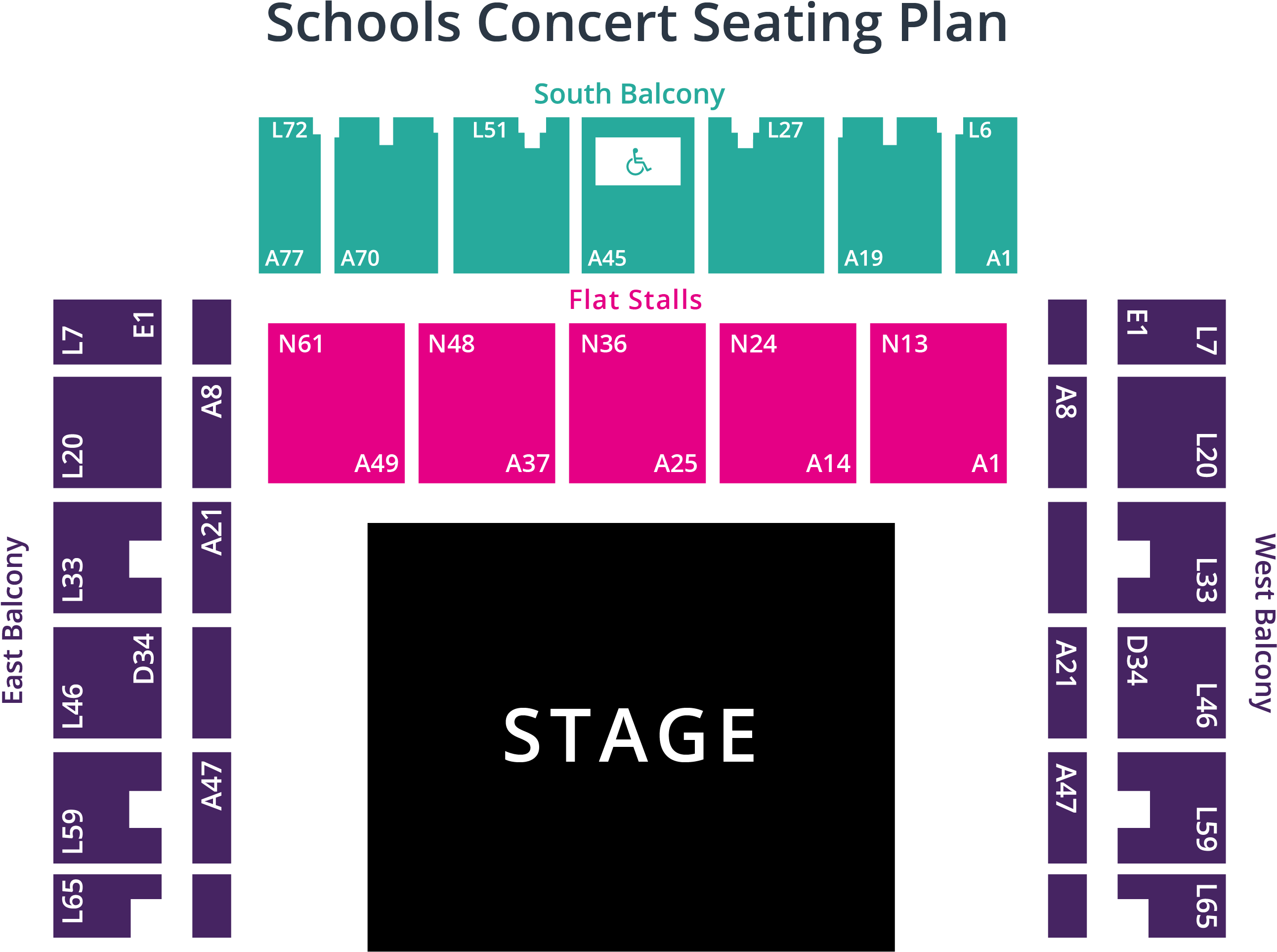 A Screen Shot Of A Concert Seating Plan