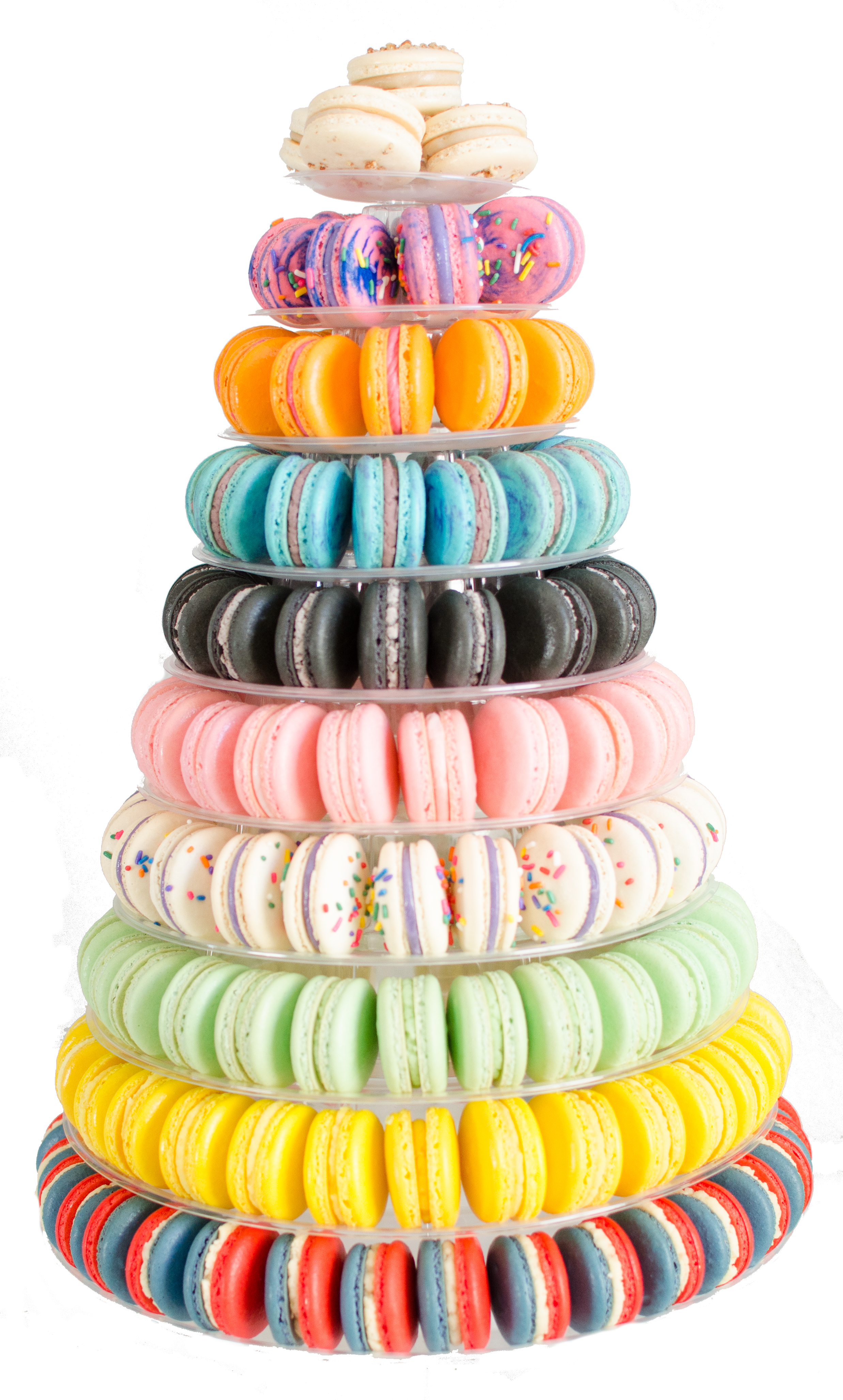 A Stack Of Colorful Macaroons
