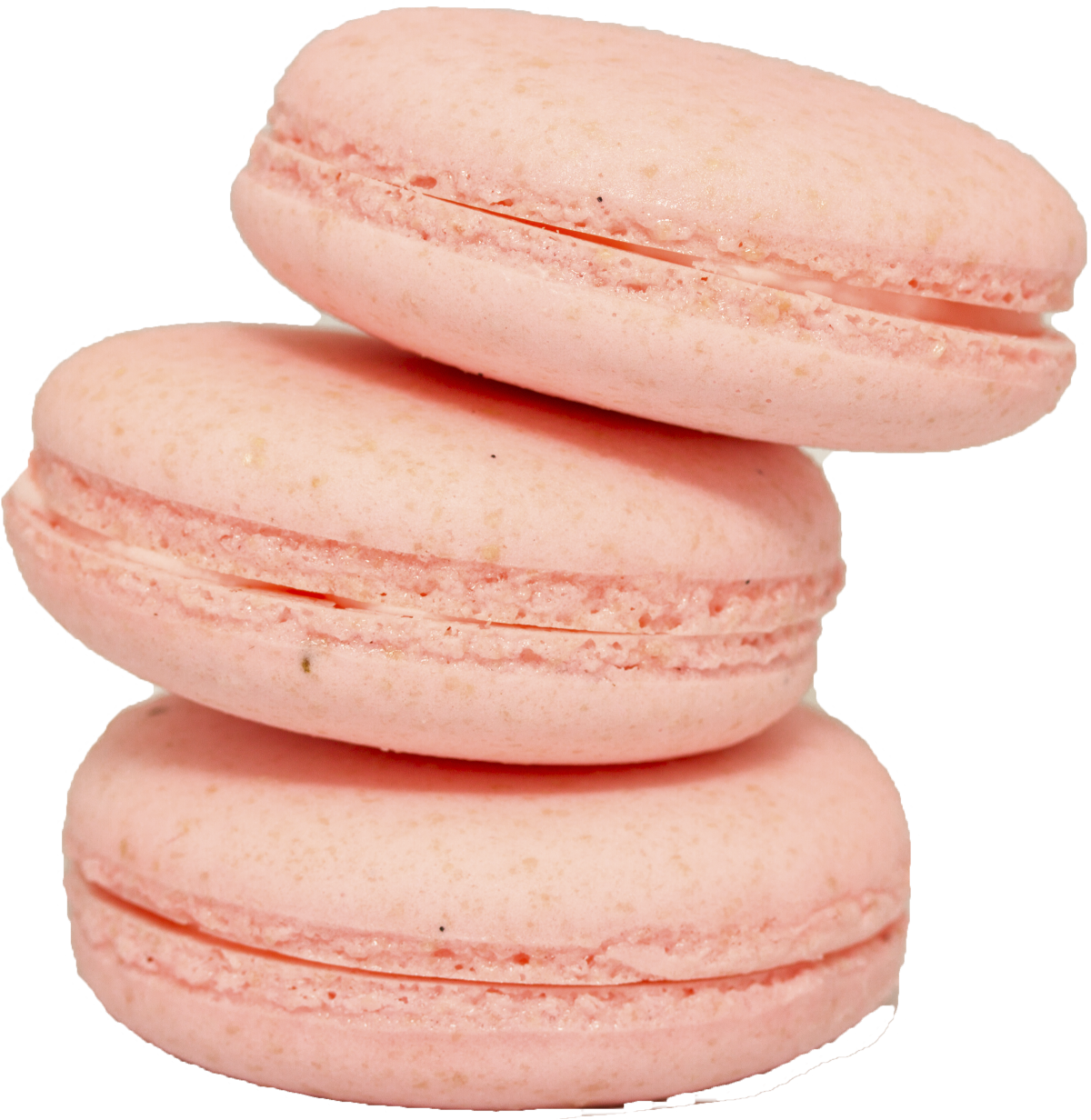 A Stack Of Pink Cookies