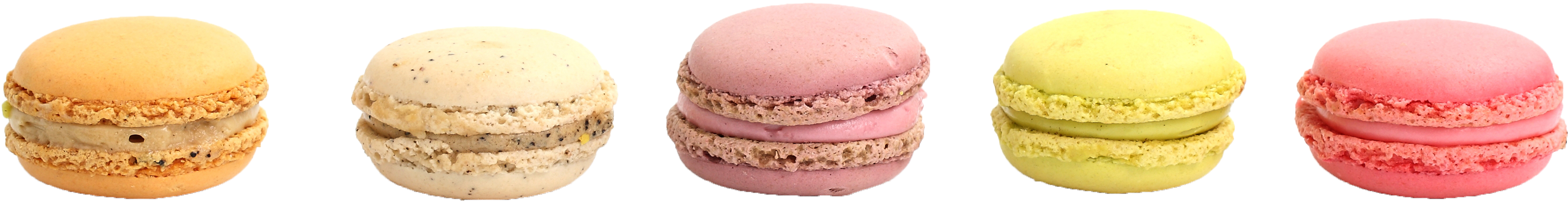 A Pink Macaroon With Brown Specks