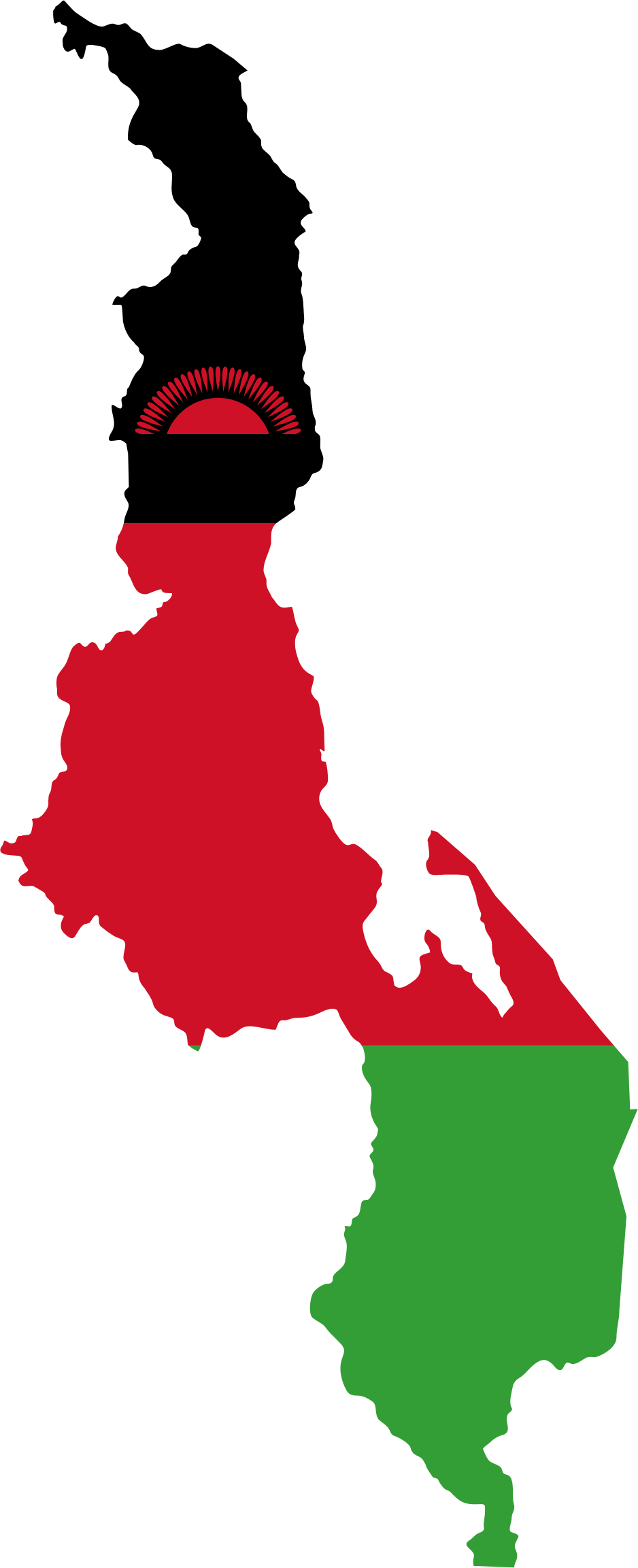 A Red And Green Outline Of A Country