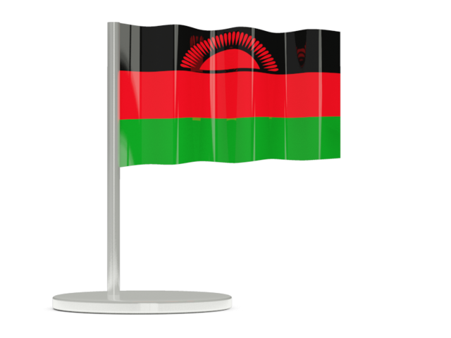 A Small Flag On A Stand