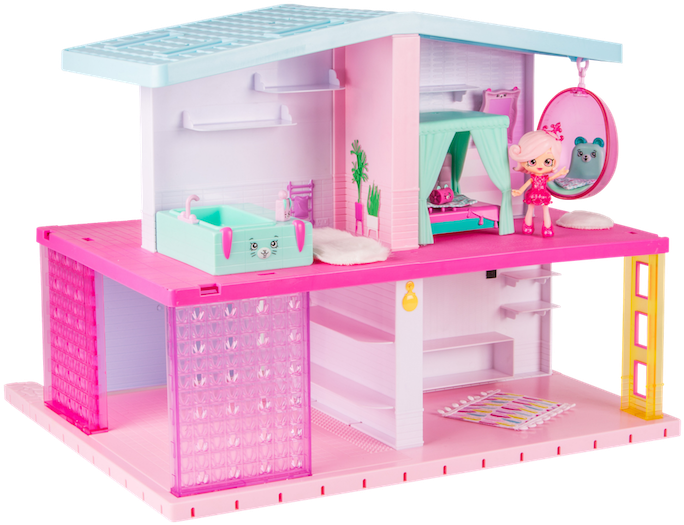 A Toy House With A Doll