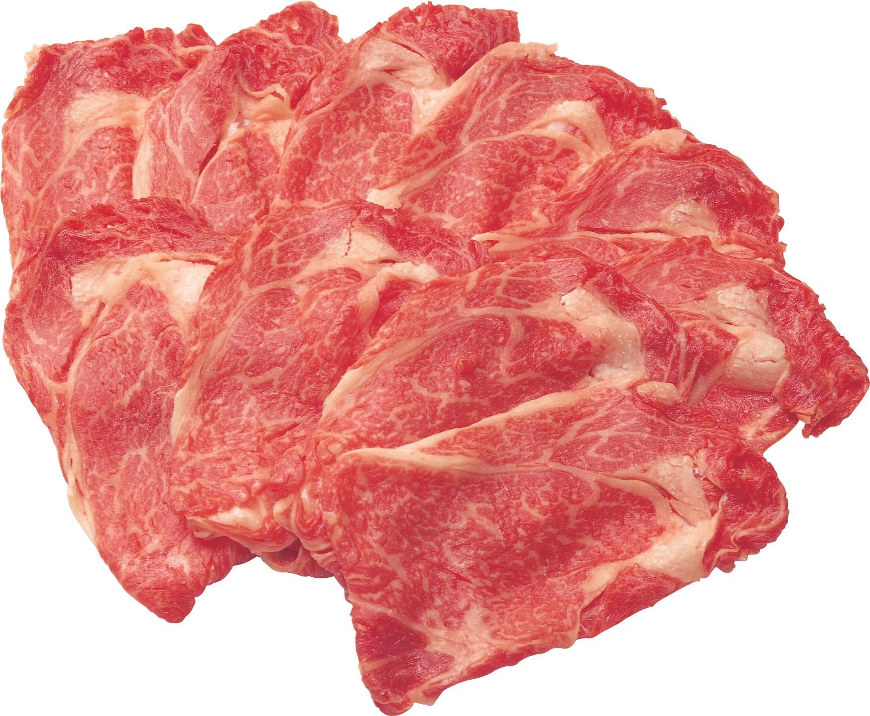 A Group Of Raw Meat