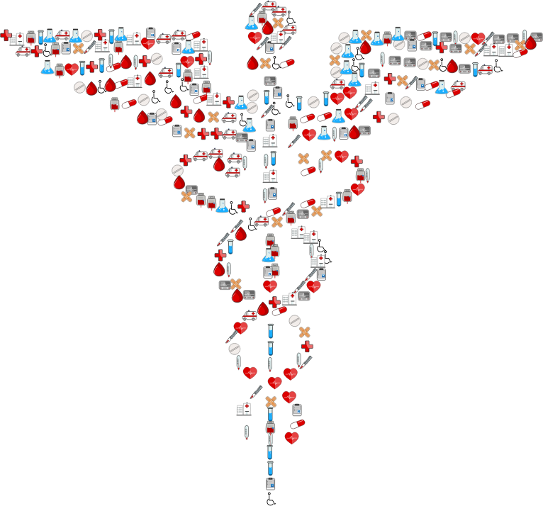 A Medical Symbol Made Out Of Icons