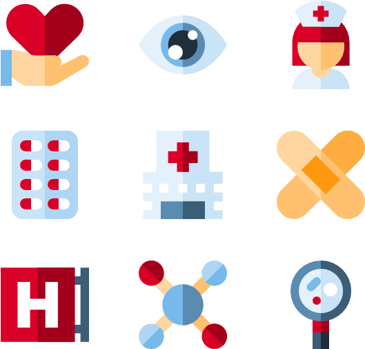 A Set Of Icons Of Medical Equipment
