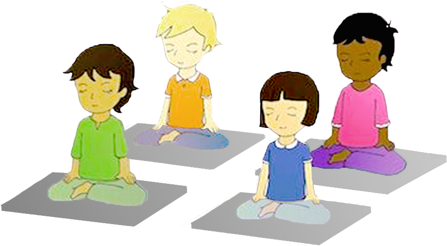 A Group Of Kids Sitting On Mats