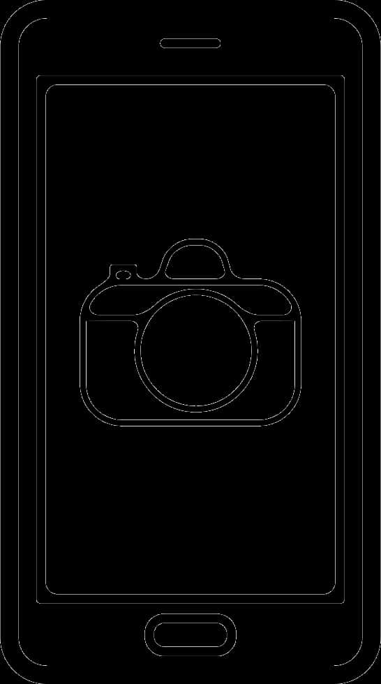 A Black Rectangular Device With A Camera Logo