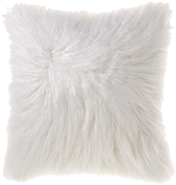 A White Pillow With A Black Background