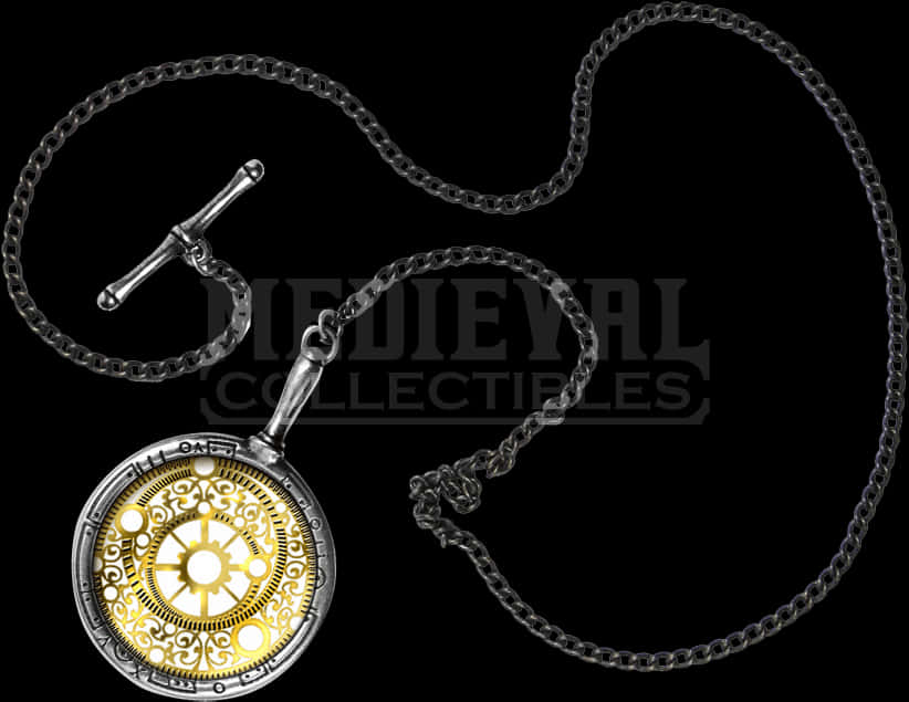 A Silver And Gold Pocket Watch