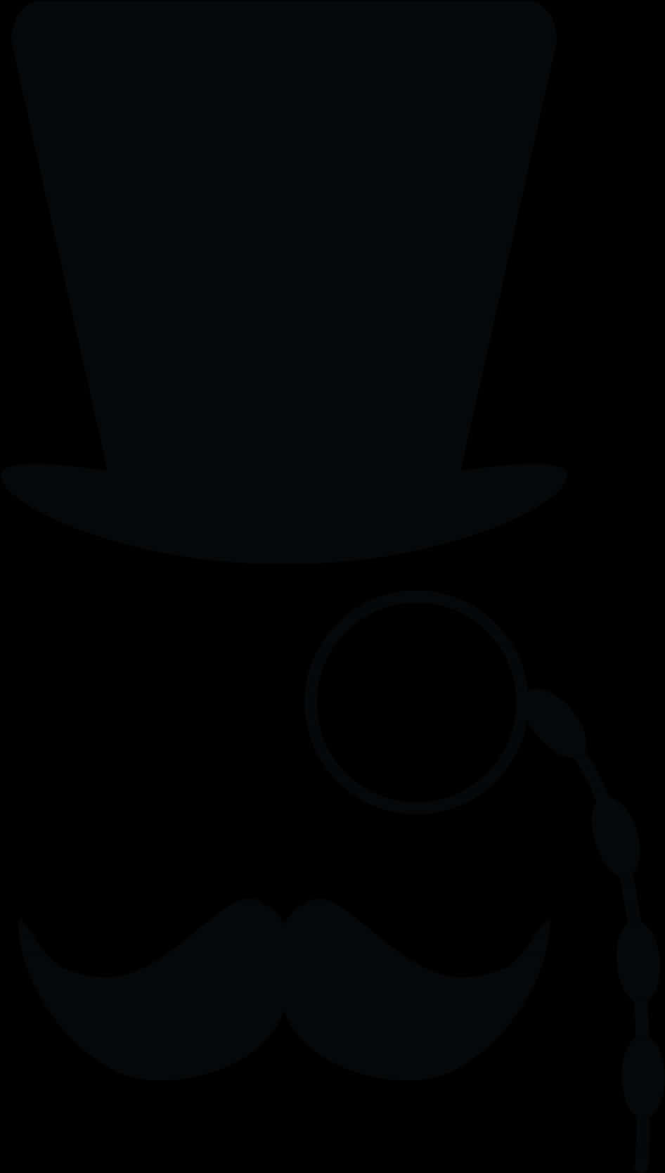 A Silhouette Of A Hat And A Cup