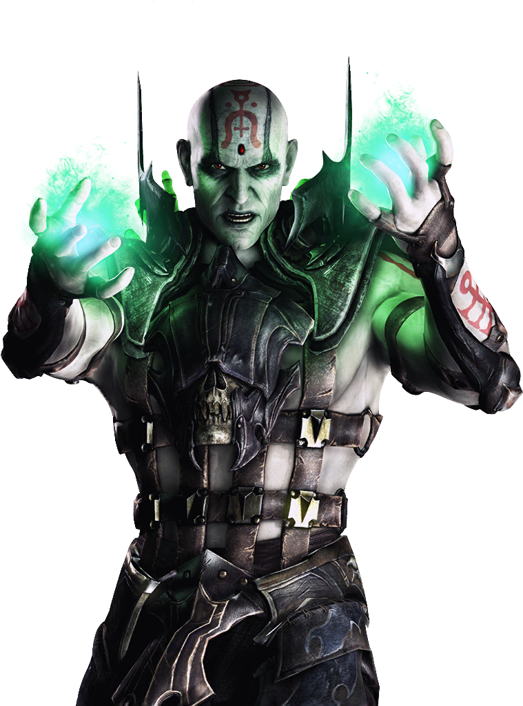 A Man In Armor With Green Glowing Hands