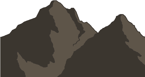 A Mountain With A Black Background