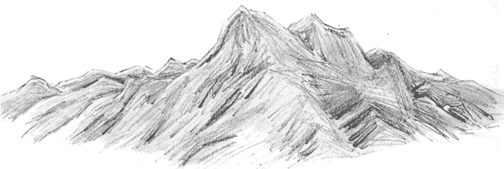A Drawing Of A Mountain