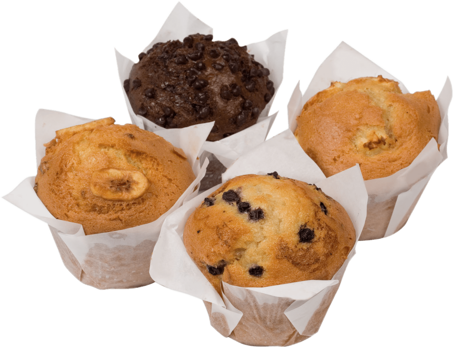 A Group Of Muffins In Paper