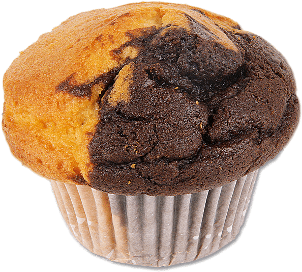 A Brown And Black Muffin