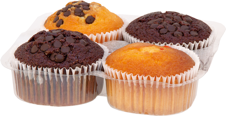 A Group Of Muffins In A Tray
