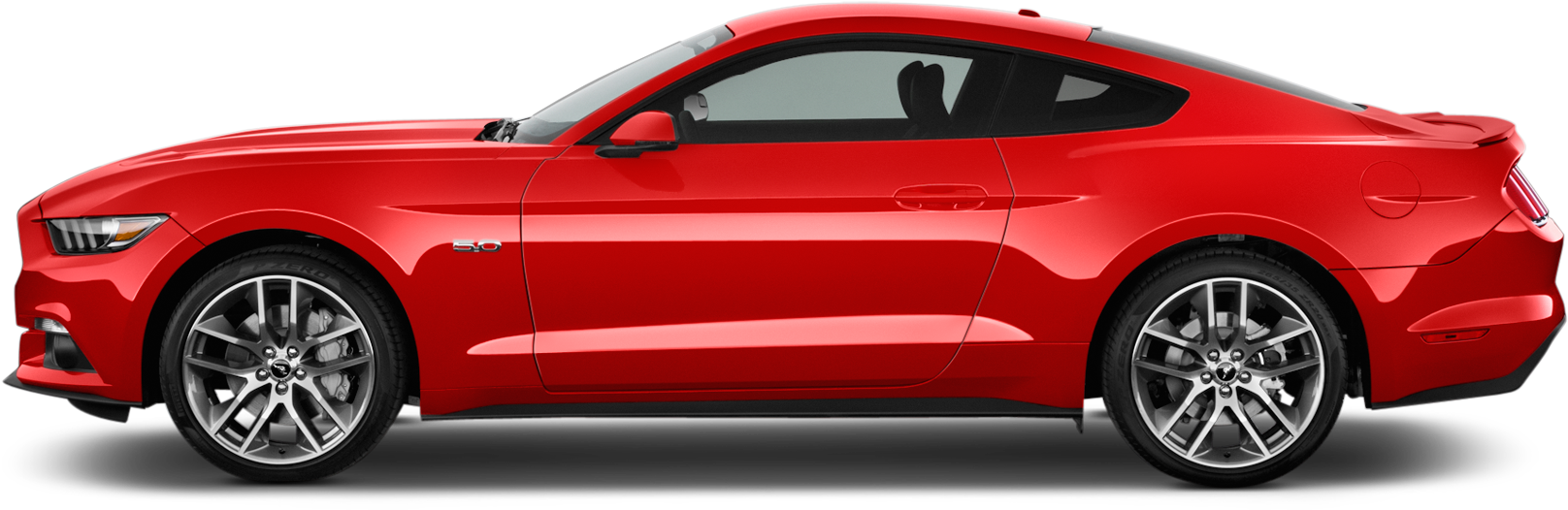 Side View Of A Red Car