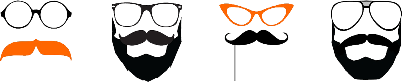 A Black And Orange Mask