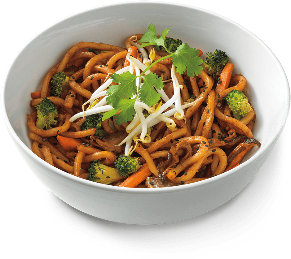A Bowl Of Noodles With Vegetables