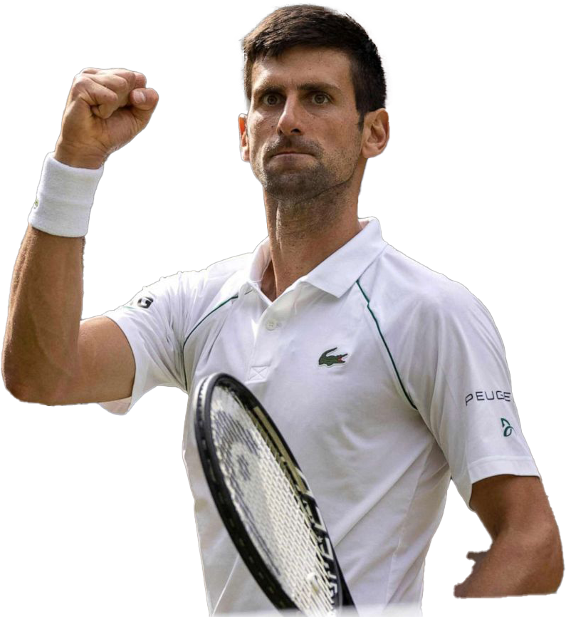 A Man Holding A Tennis Racket