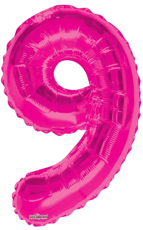 A Pink Balloon Shaped Like A Number