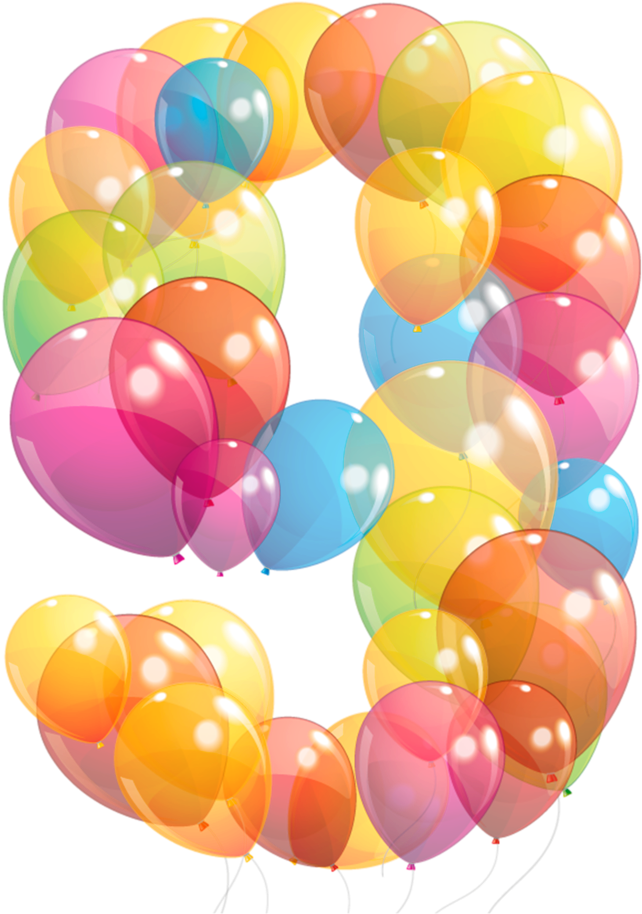 A Number Of Balloons In Different Colors
