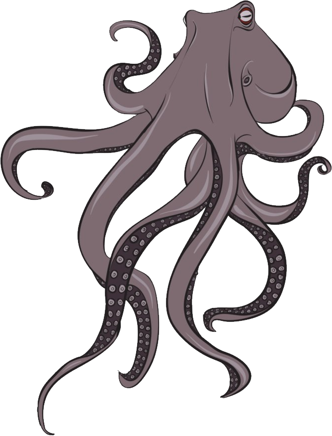 A Cartoon Of An Octopus
