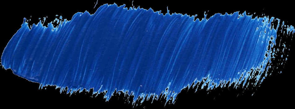 A Blue Paint On A Black Background