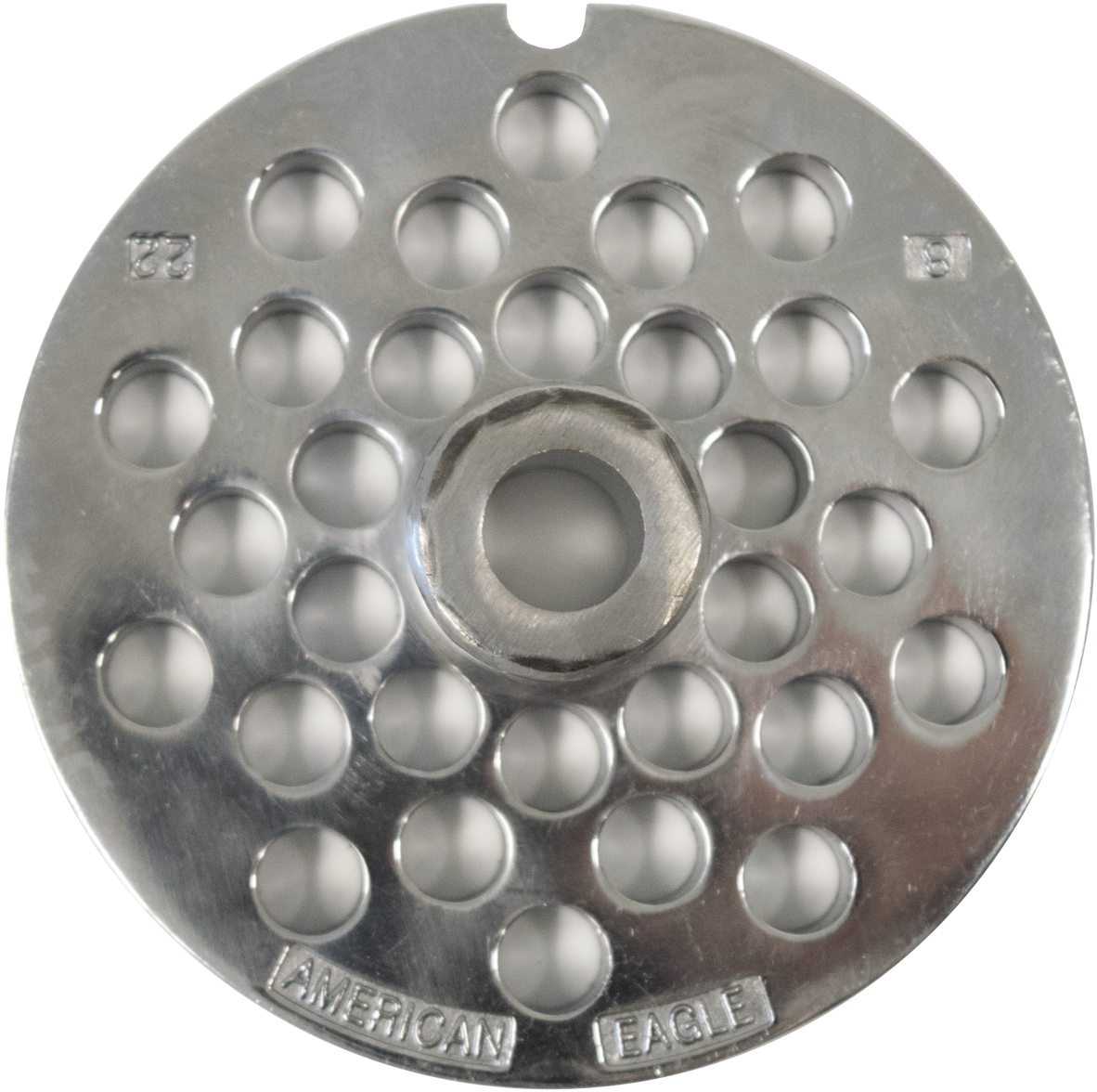 A Circular Metal Object With Holes