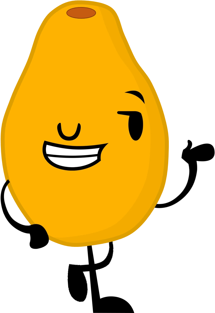 A Cartoon Of A Yellow Fruit