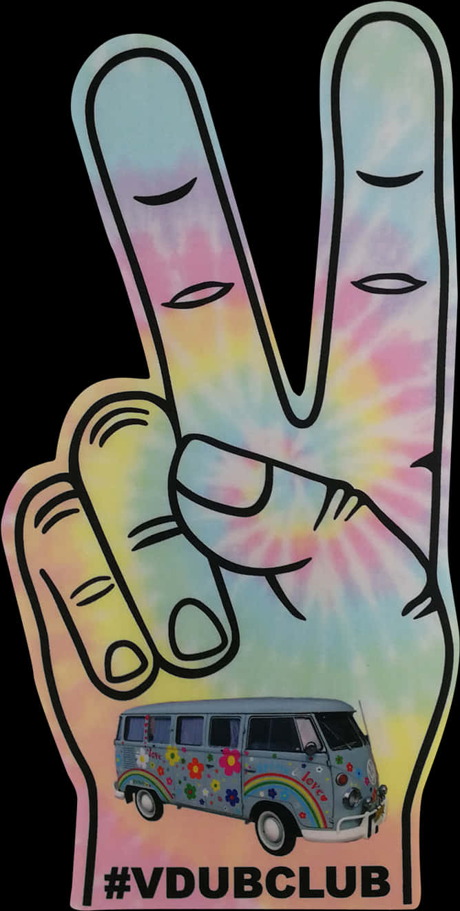 A Peace Sign With A Hand Making A Peace Sign