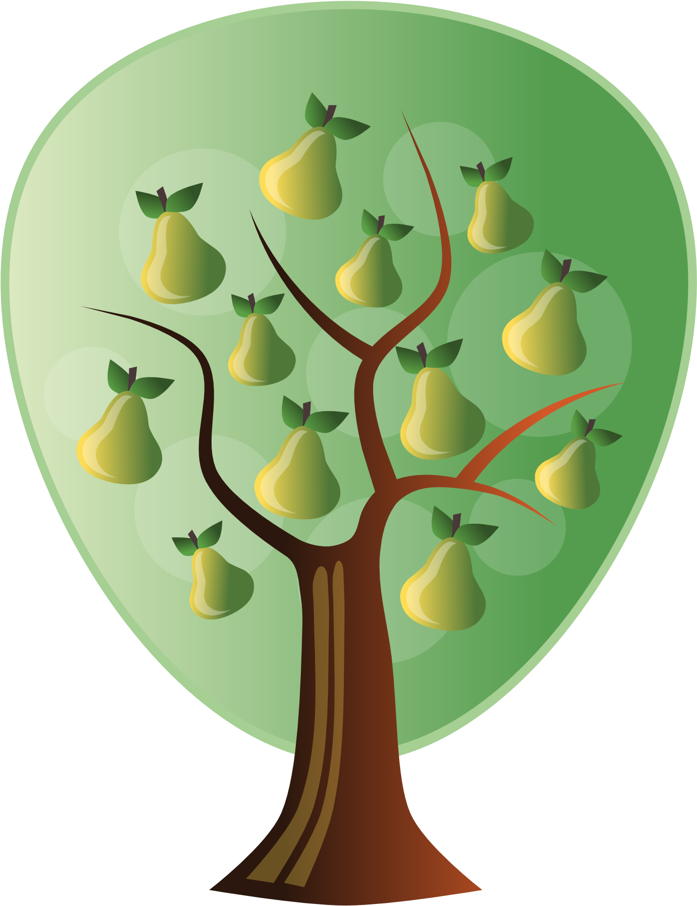 A Tree With Pears On It