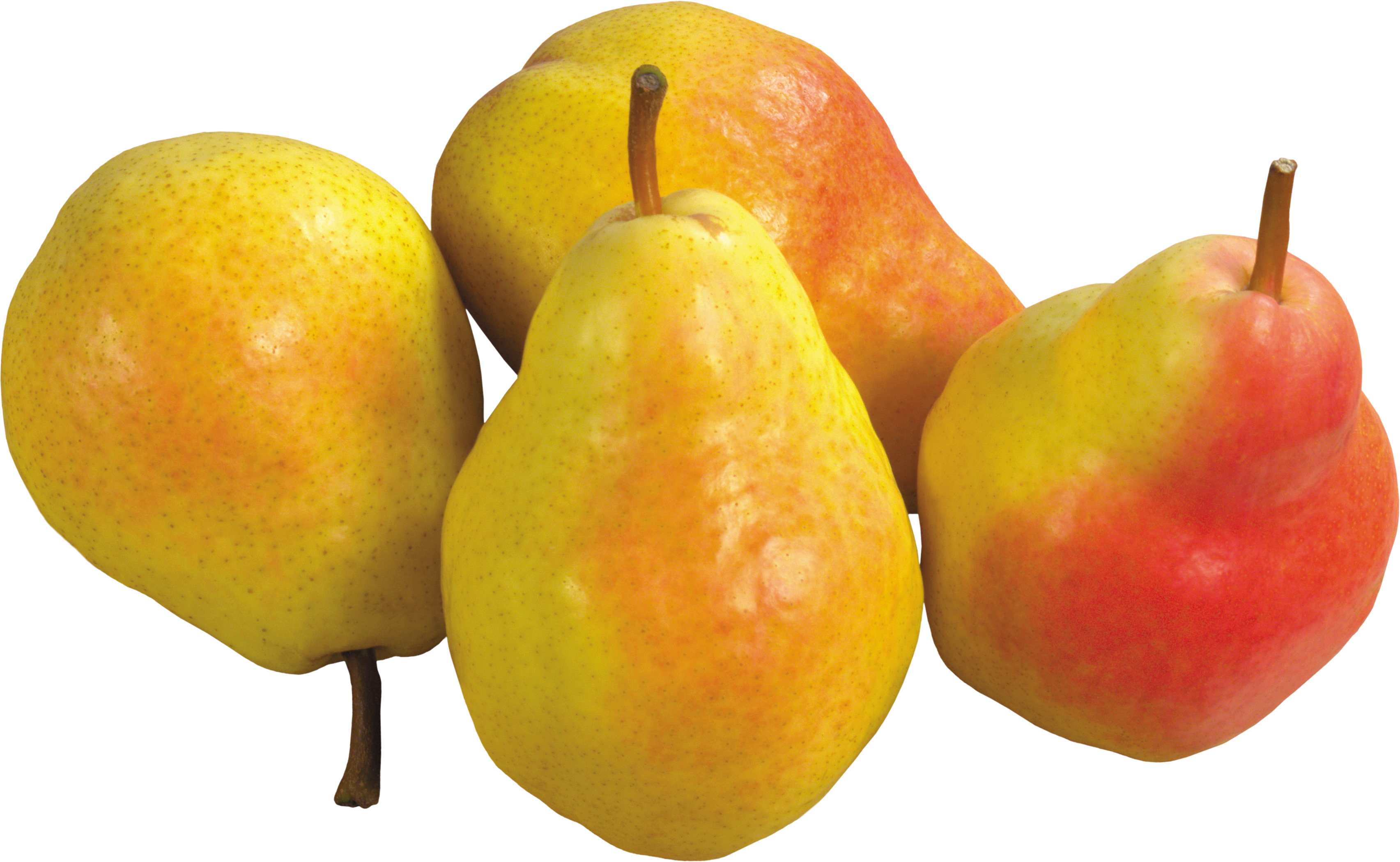 A Group Of Yellow Pears
