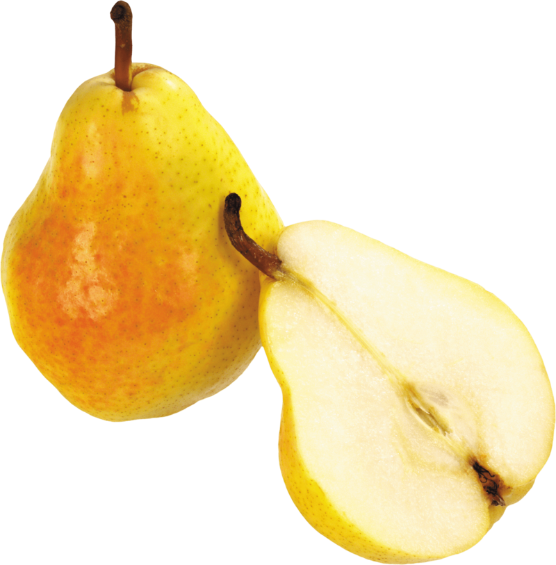 A Pear And A Half Of Pear