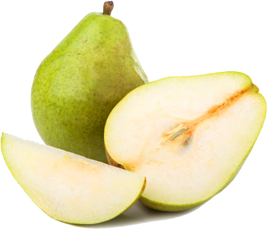 A Pear And A Slice Of Pear