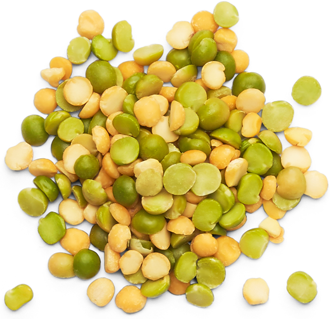 A Pile Of Peas On A Black Background